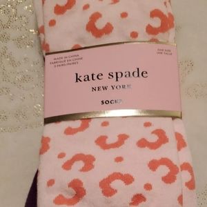 Kate Spade Crew Socks Womens 3-Pack 4-10 Animal Print White NEW